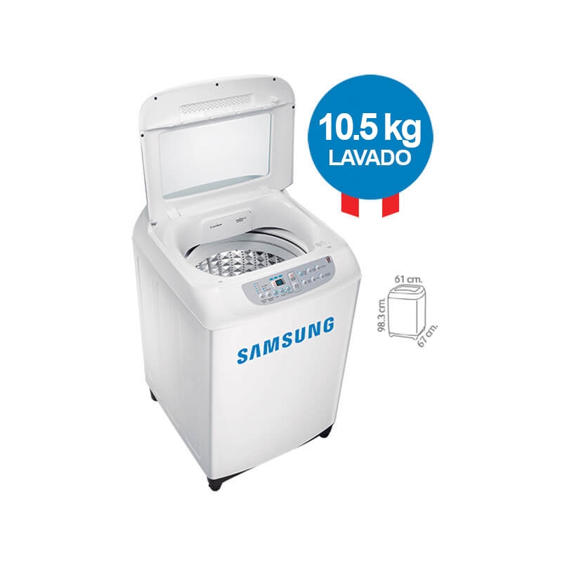 samsung lavadora silver wa10f5l2uww