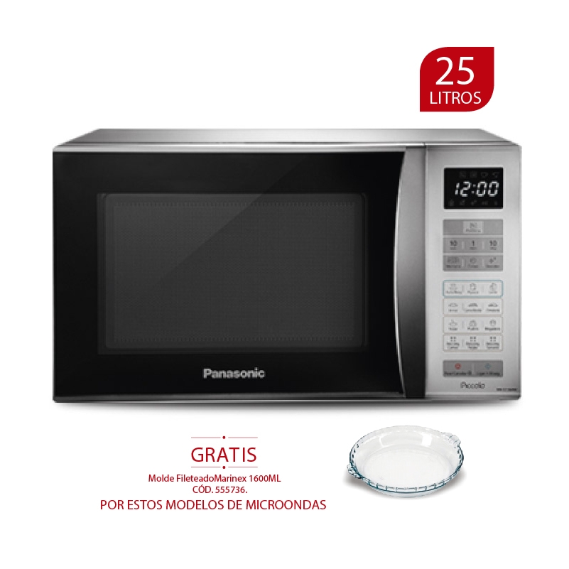 Panasonic Horno Microondas Nn-st364mr 25 L | Diseñando Sensaciones |  Importaciones Hiraoka S.a.c.