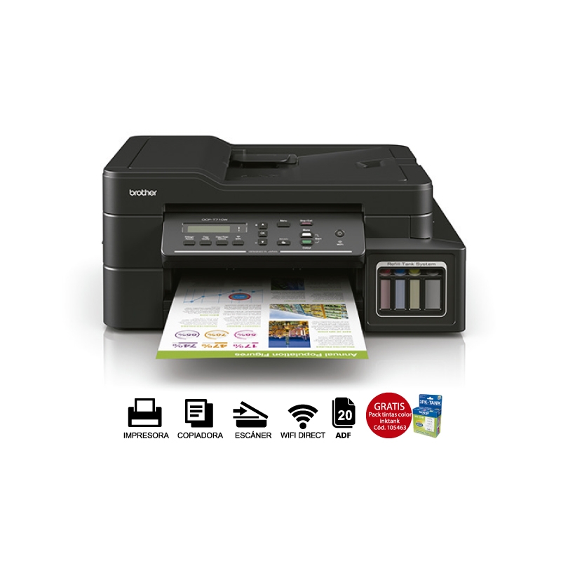 Brother Impresora Dcp T710w | Guia De Compras Agosto 2018 | Importaciones  Hiraoka S.a.c.